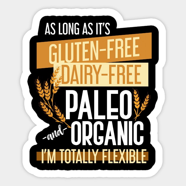 Funny Diet Gift Celiac Disease Gluten Free Sticker by shirtsyoulike